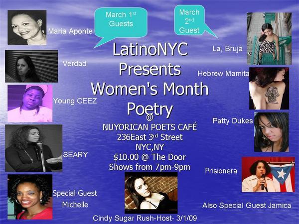 Womens History Month Performance at the Nuyorican Poets Cafe